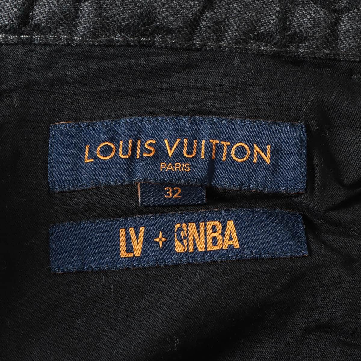 Louis Vuitton x NBA Cotton Denim pants 32 Men's Black  Monogram