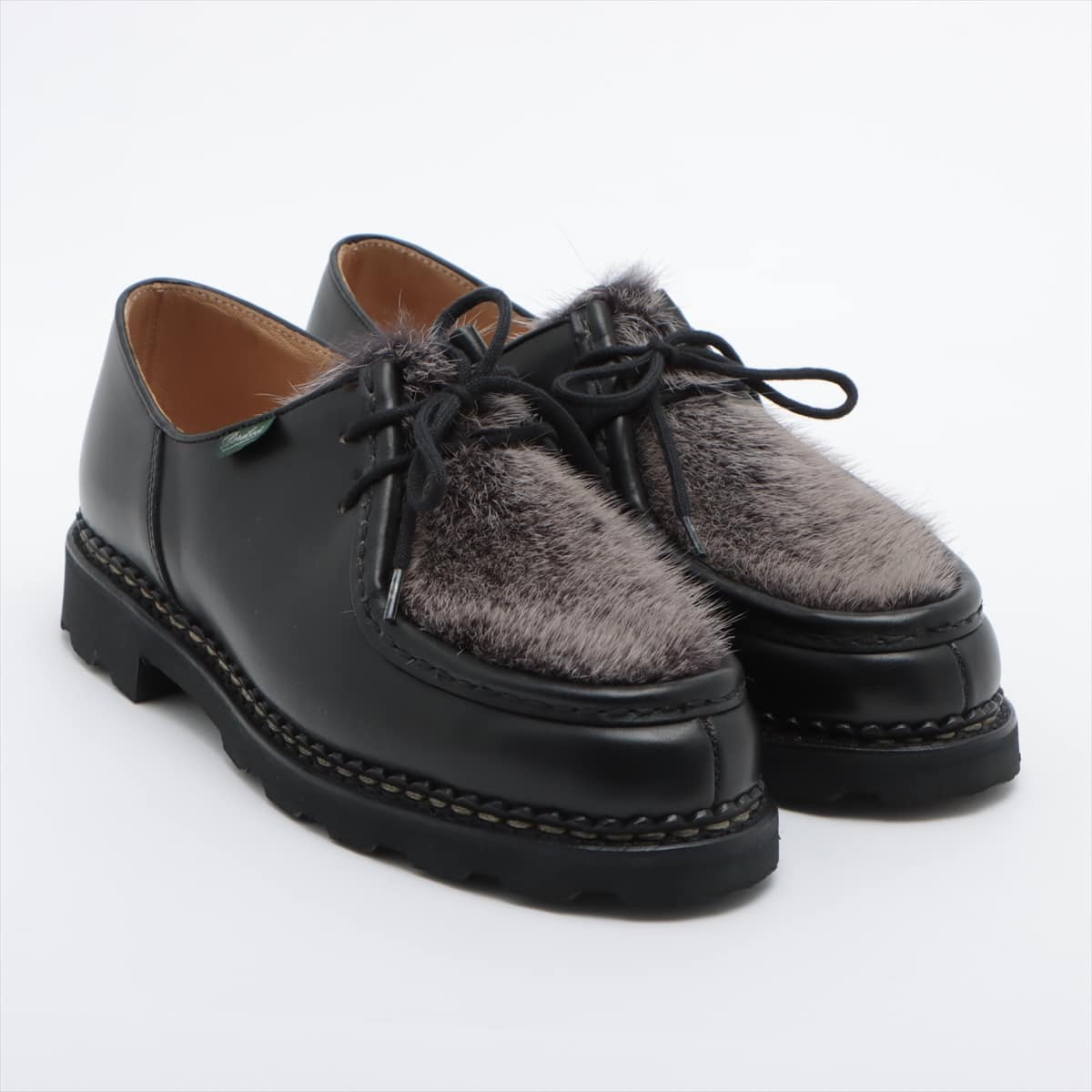 Paraboot Michaël Leather Leather shoes 41 Men's Black Tyrolean shoes Unborn calf