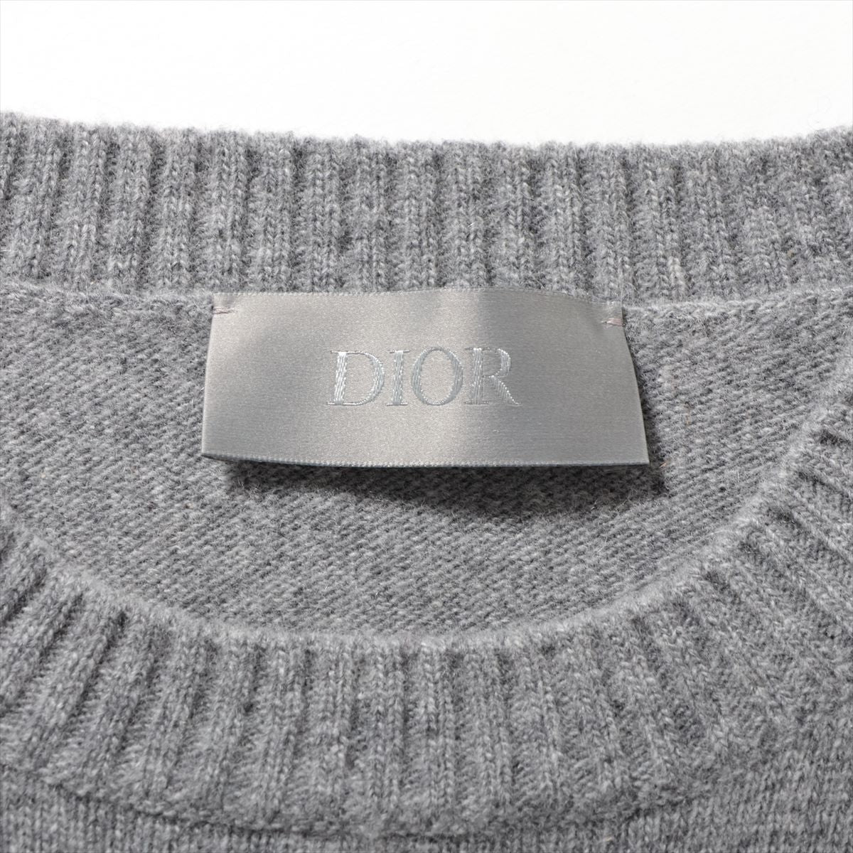 Dior 24SS Wool & Cashmere Knit S Men's Grey  413M649AT774