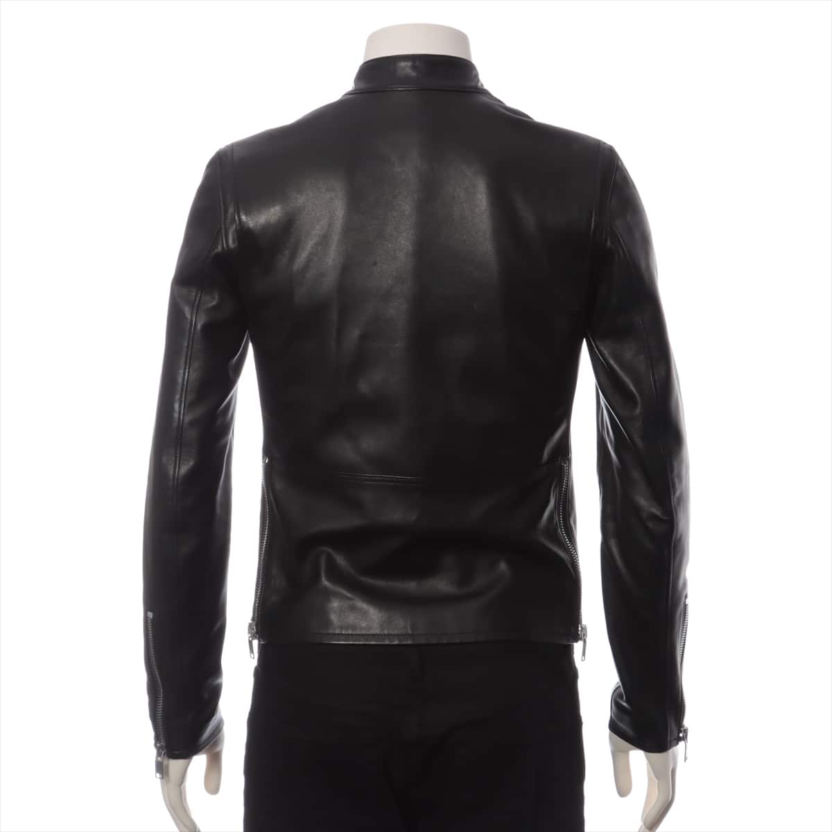 Saint Laurent Paris Lambskin Leather jacket 44 Men's Black  362239 Keith Racer