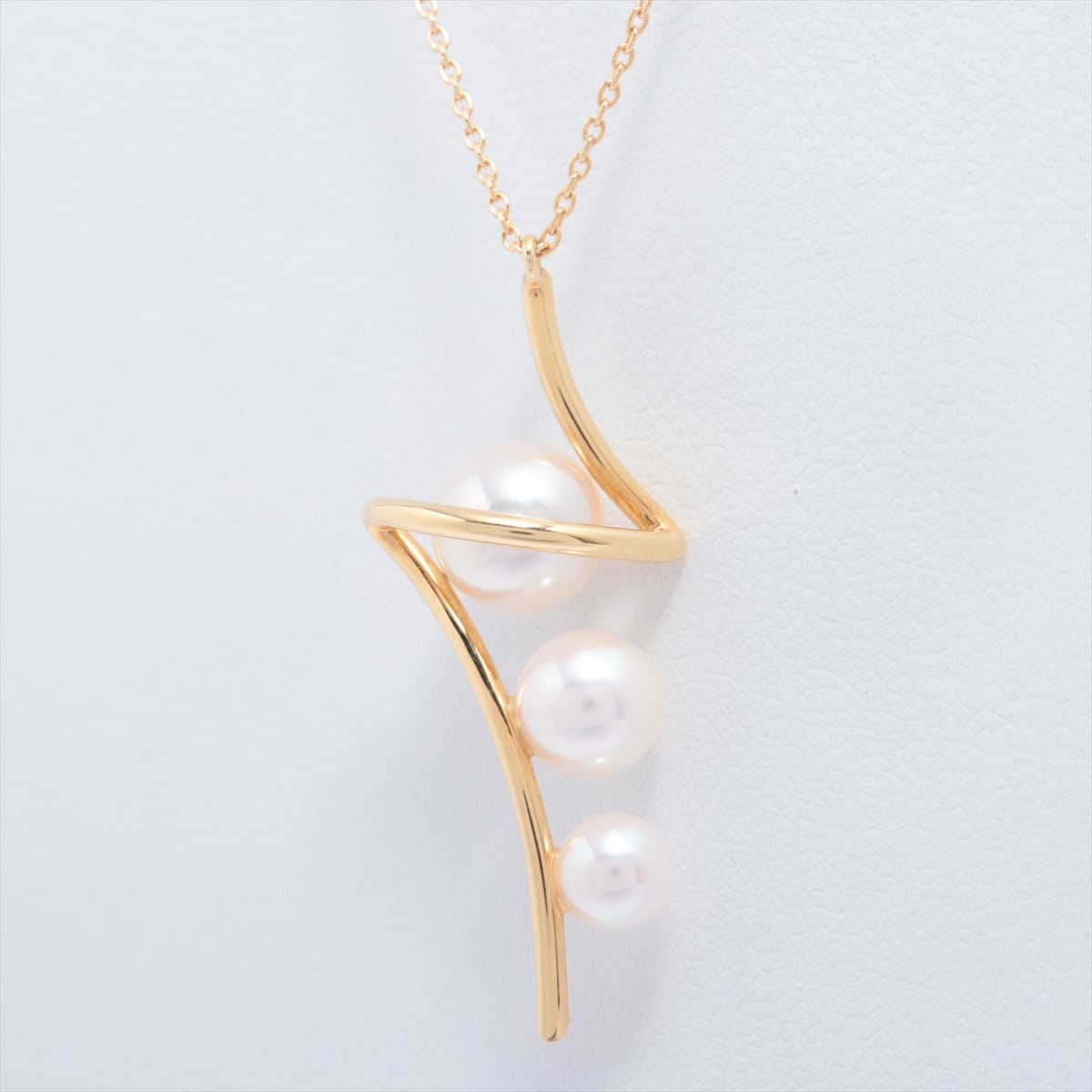 TASAKI A Fine Balance Pearl Necklace 750(YG) 5.1g