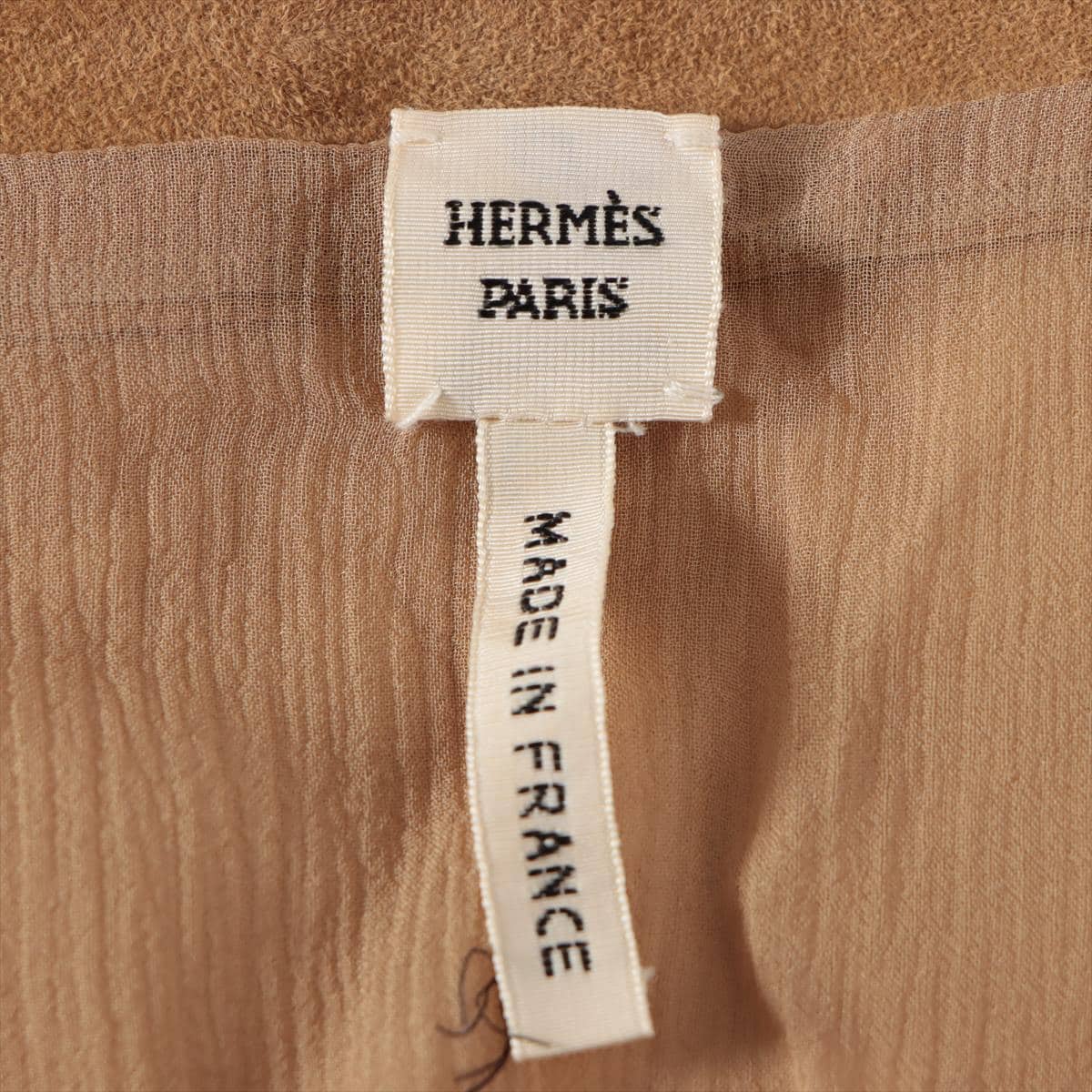 Hermès Suede Sleeveless dress 34 Ladies' Brown