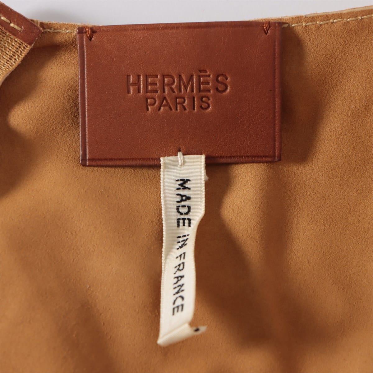 Hermès Leather & suede Dress 36 Ladies' Camel