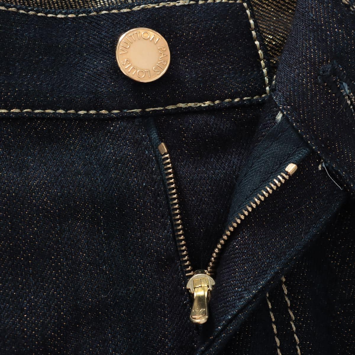 Louis Vuitton Cotton Denim pants 34 Ladies' Blue indigo