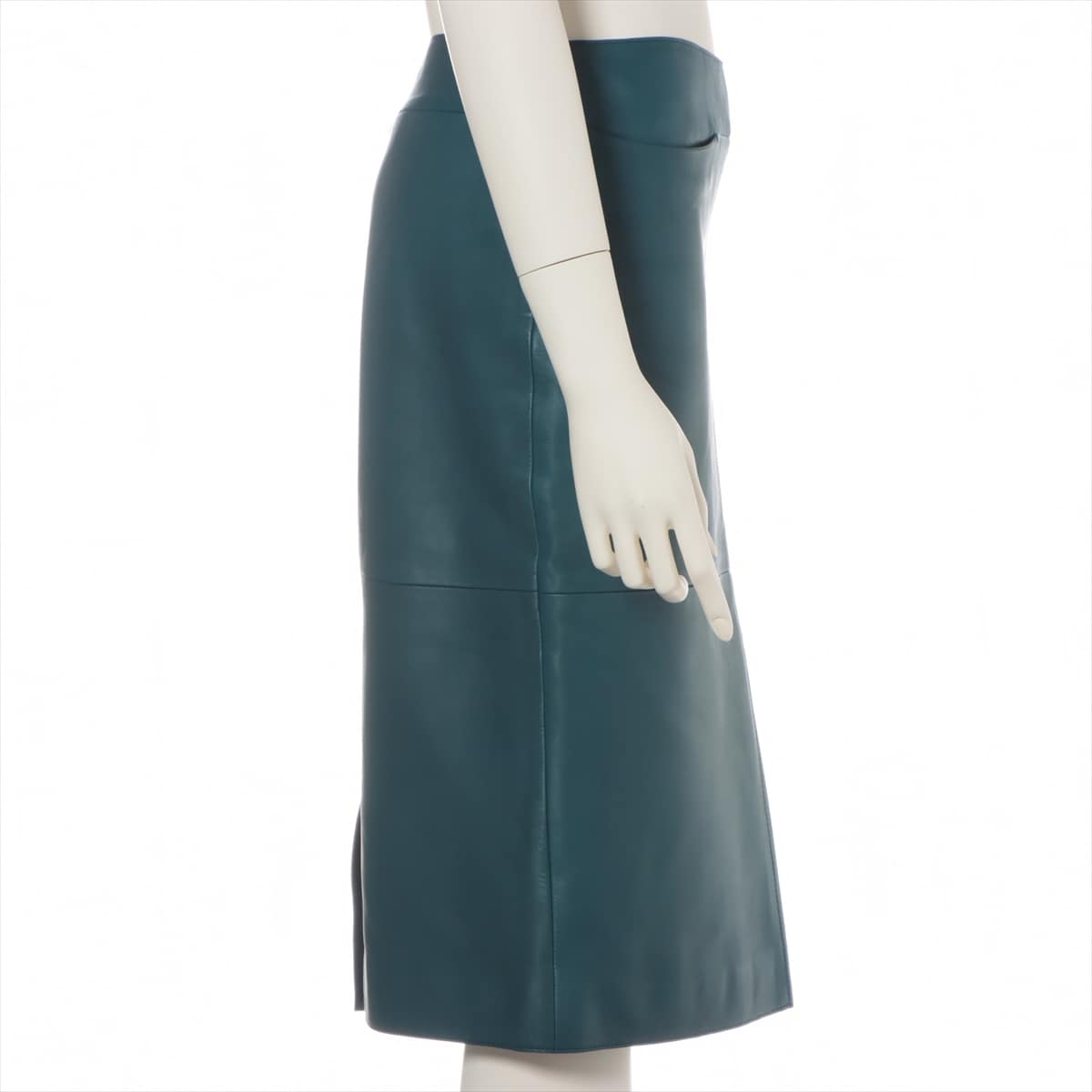 Hermès Leather Skirt 34 Ladies' Blue  Lambskin There are stimes on the whole