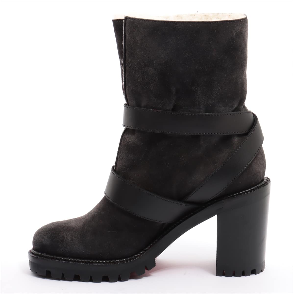 Christian Louboutin Suede & leather Boots 34 Ladies' Black