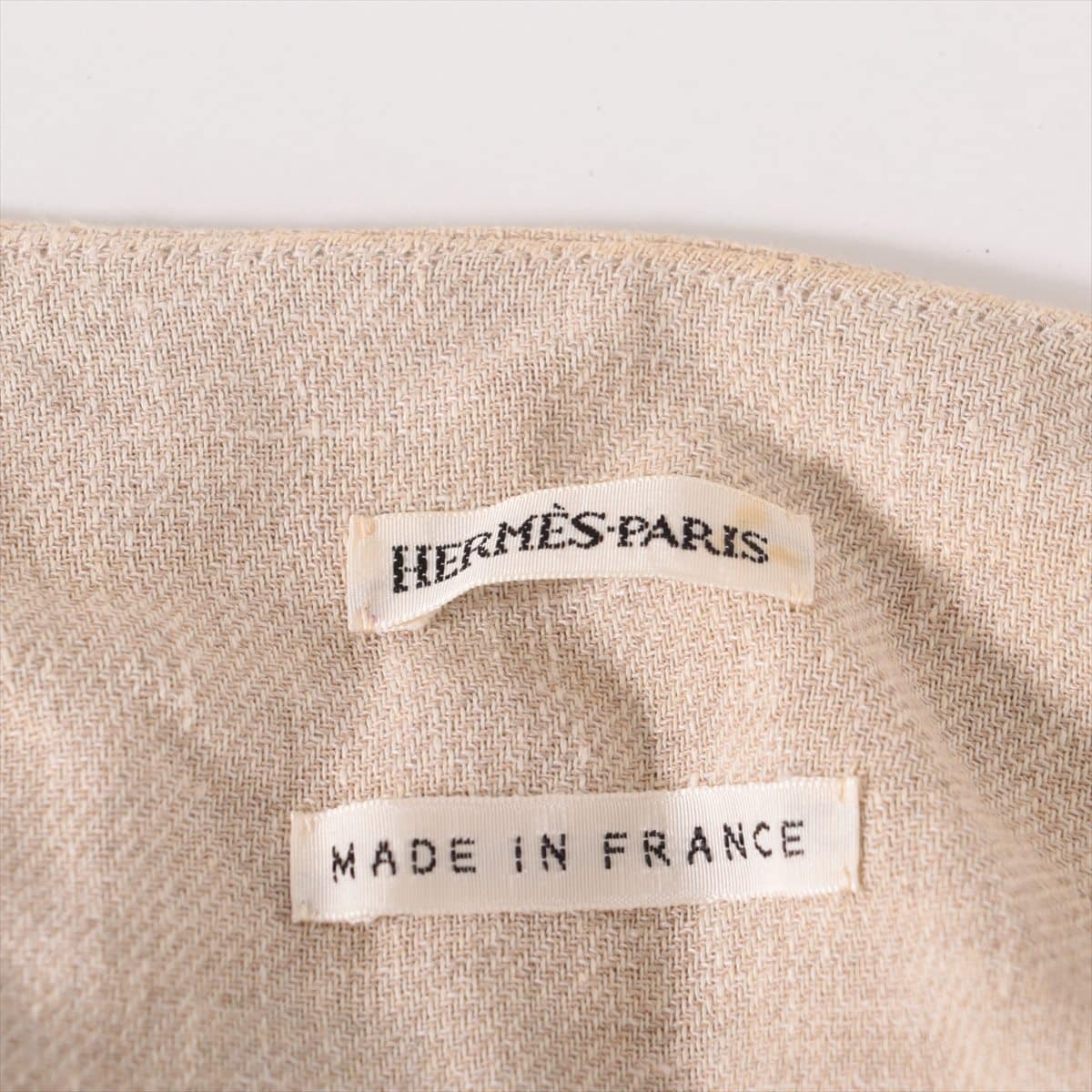 Hermès Margiela Linen Vest 36 Ladies' Beige  long vest