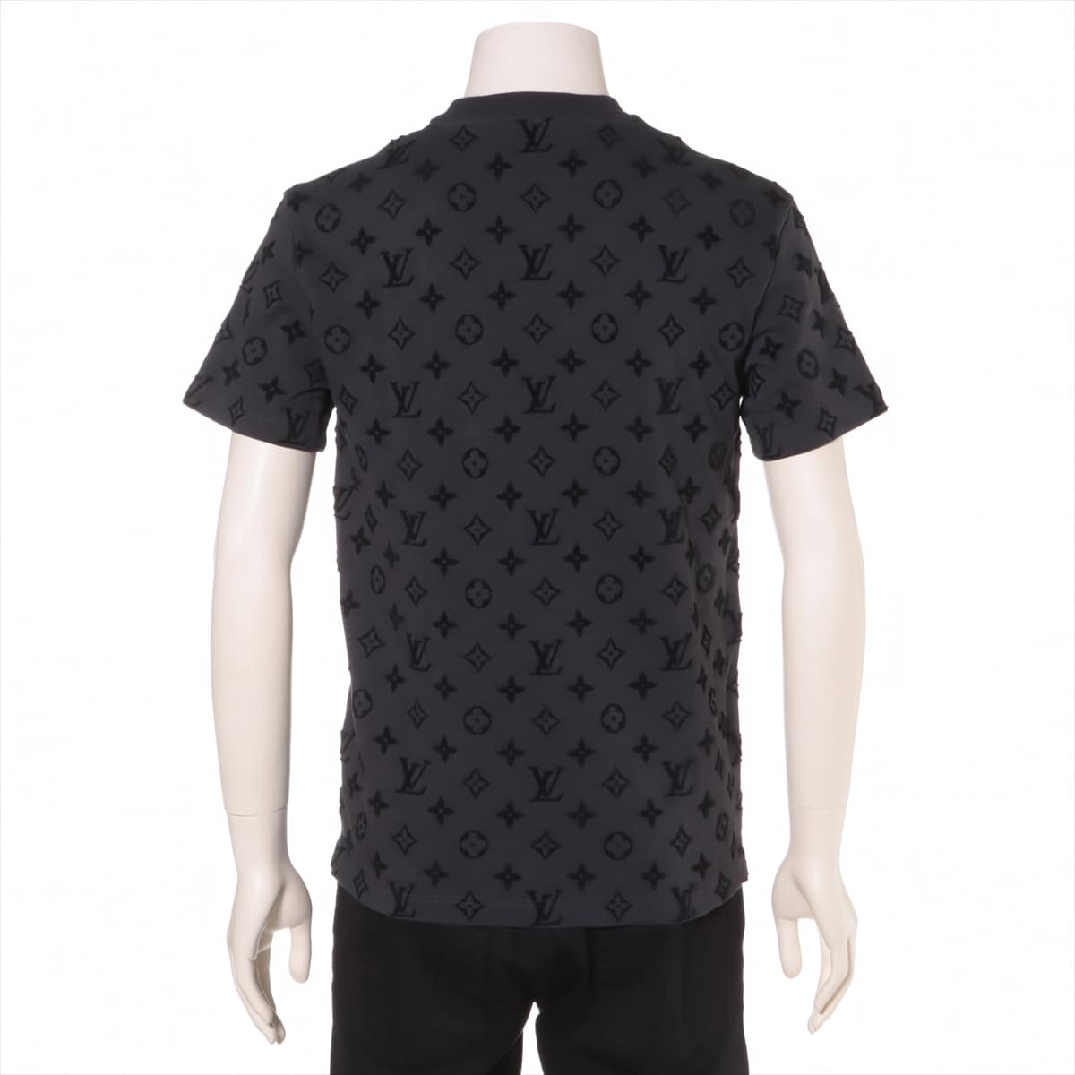Louis Vuitton Monogram RM201 Cotton T-shirt XS Men's Grey  hook and loop Removable pouch