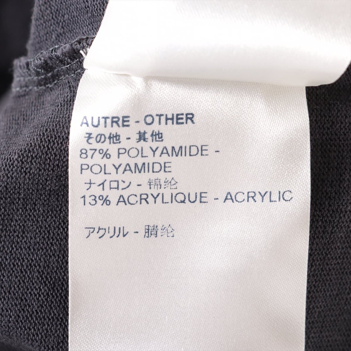Louis Vuitton Monogram RM201 Cotton T-shirt XS Men's Grey  hook and loop Removable pouch