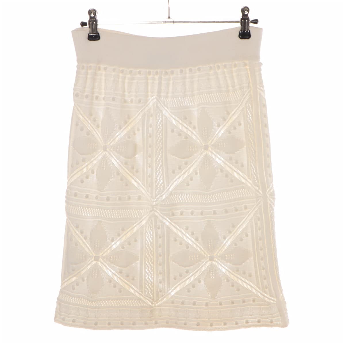 Chanel Cotton Knit Skirt Unknown size Ladies' Ivory