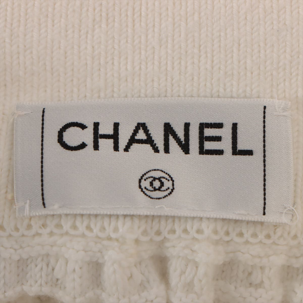 Chanel Cotton Knit Skirt Unknown size Ladies' Ivory