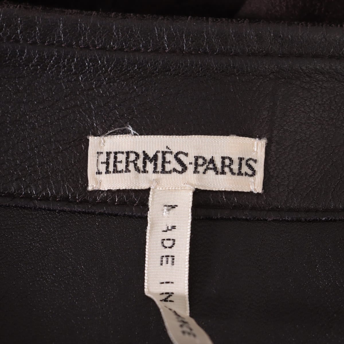 Hermès Margiela Lambskin Skirt 34 Ladies' Brown  Suede