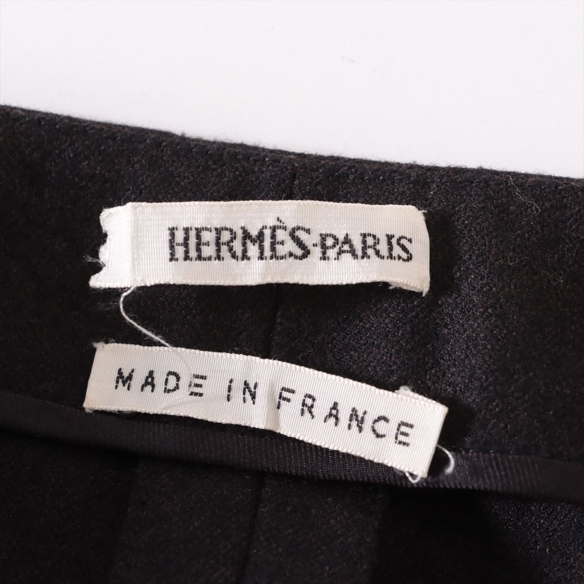 Hermès Margiela Wool x polyurethane Skirt 34 Ladies' Brown
