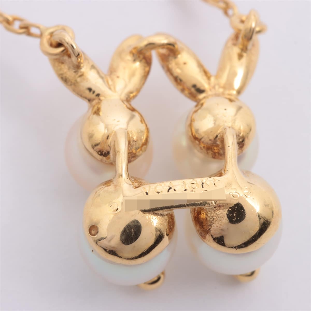 Van Cleef & Arpels Lapin Pearl Necklace 18Kt(YG) 4.3g