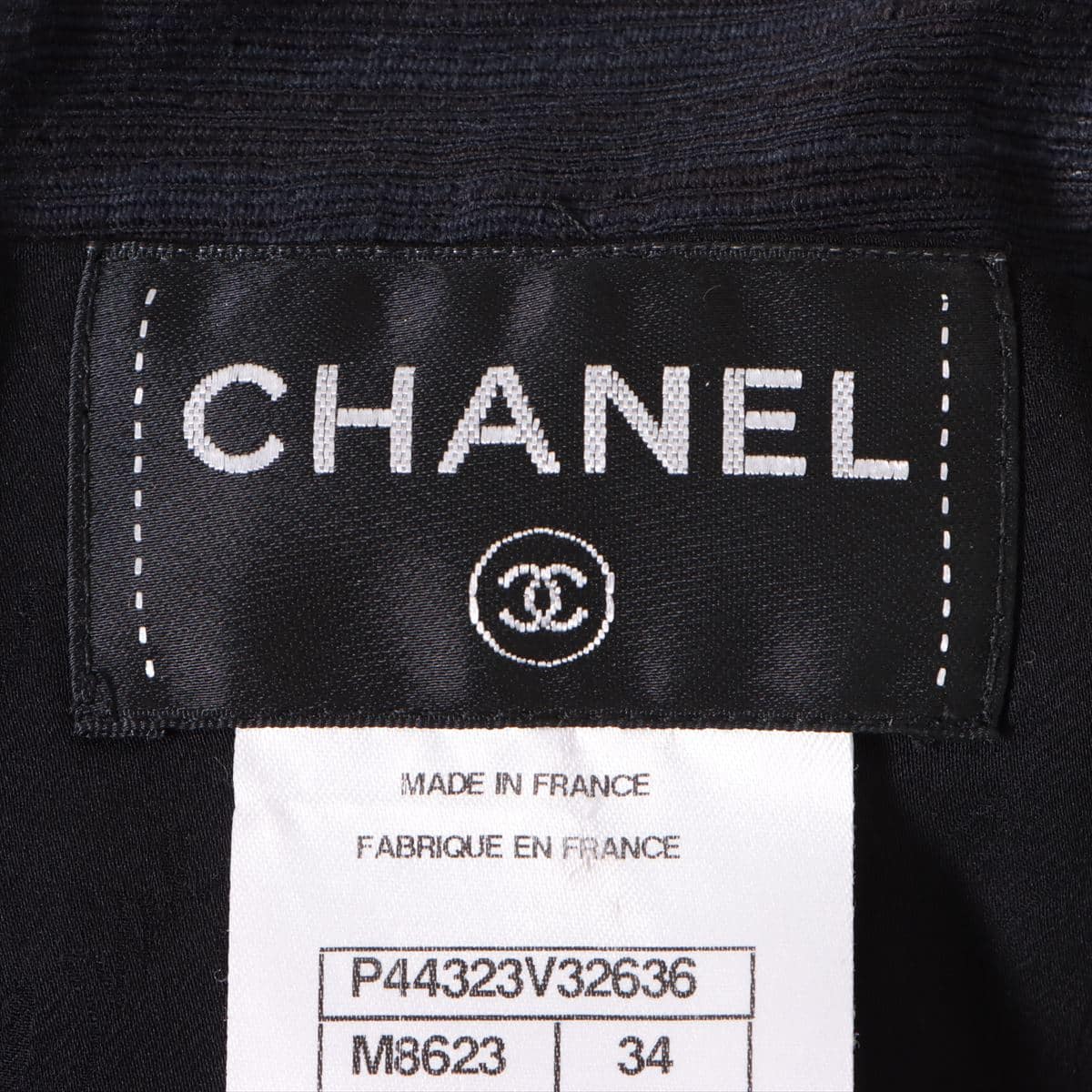 Chanel P44 Cotton & silk Sleeveless dress 34 Ladies' Navy blue
