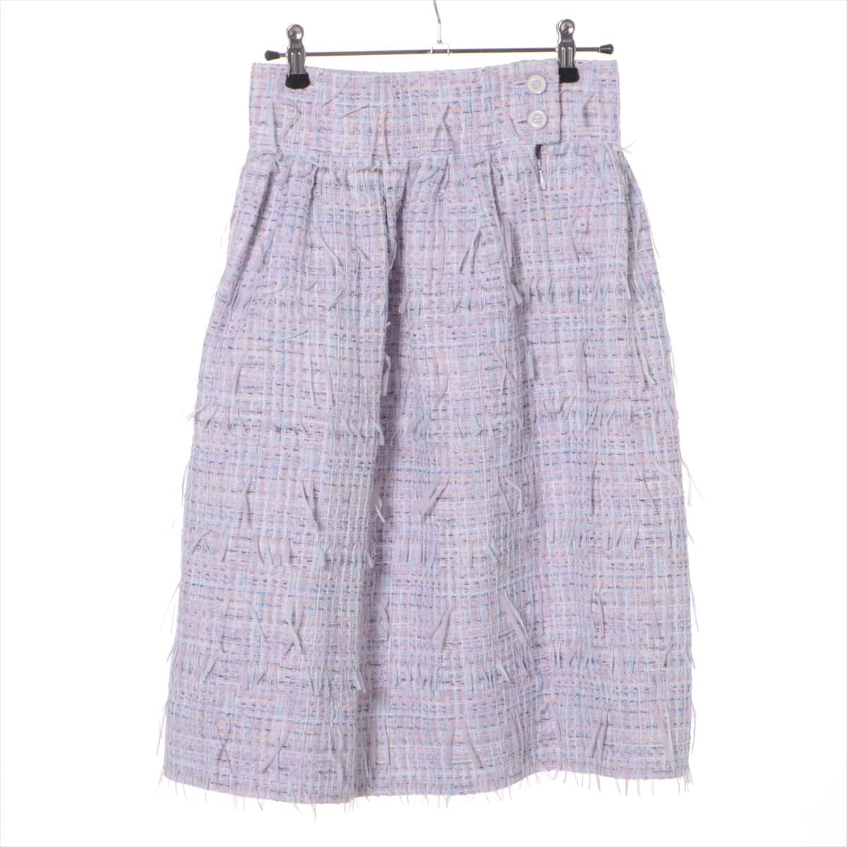 Chanel P58 Cotton & polyester Skirt 34 Ladies' Purple  Coco Button