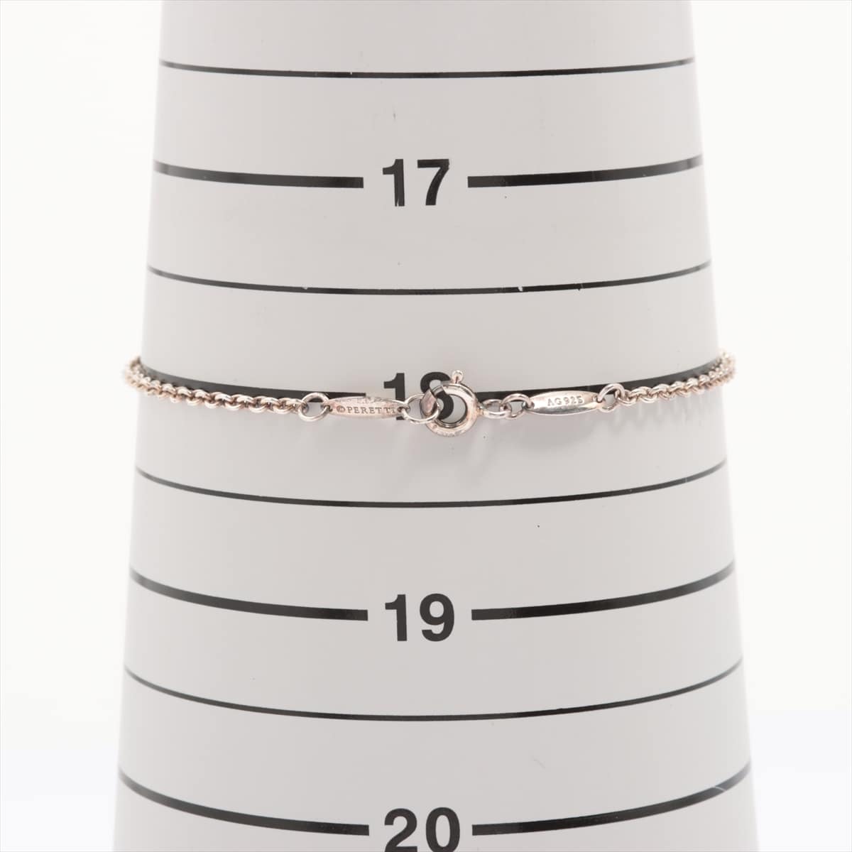 Tiffany Open Heart Bracelet 925 2.6g Silver