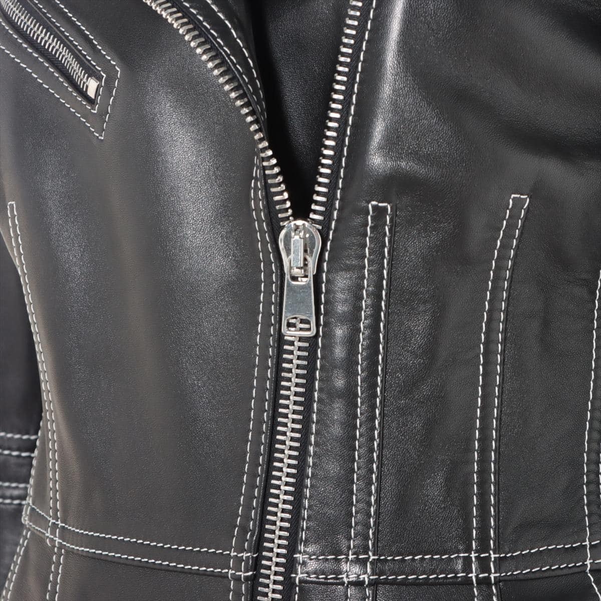 Alexander McQueen Lambskin Leather jacket 40 Ladies' Black  650211