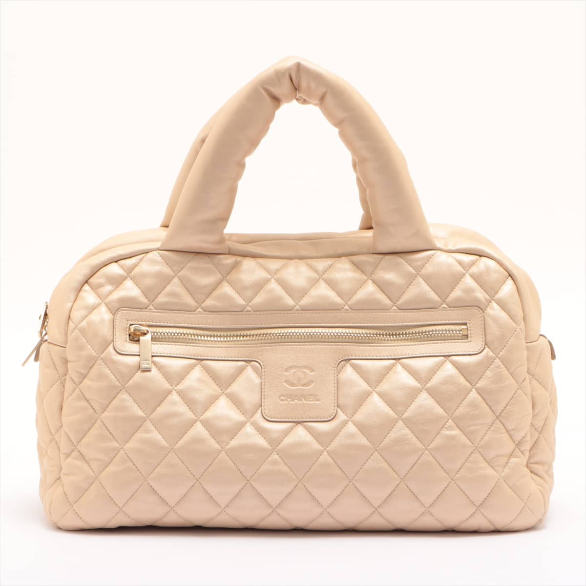Chanel Coco Cocoon Lambskin Boston bag Gold Gold Metal fittings 13XXXXXX