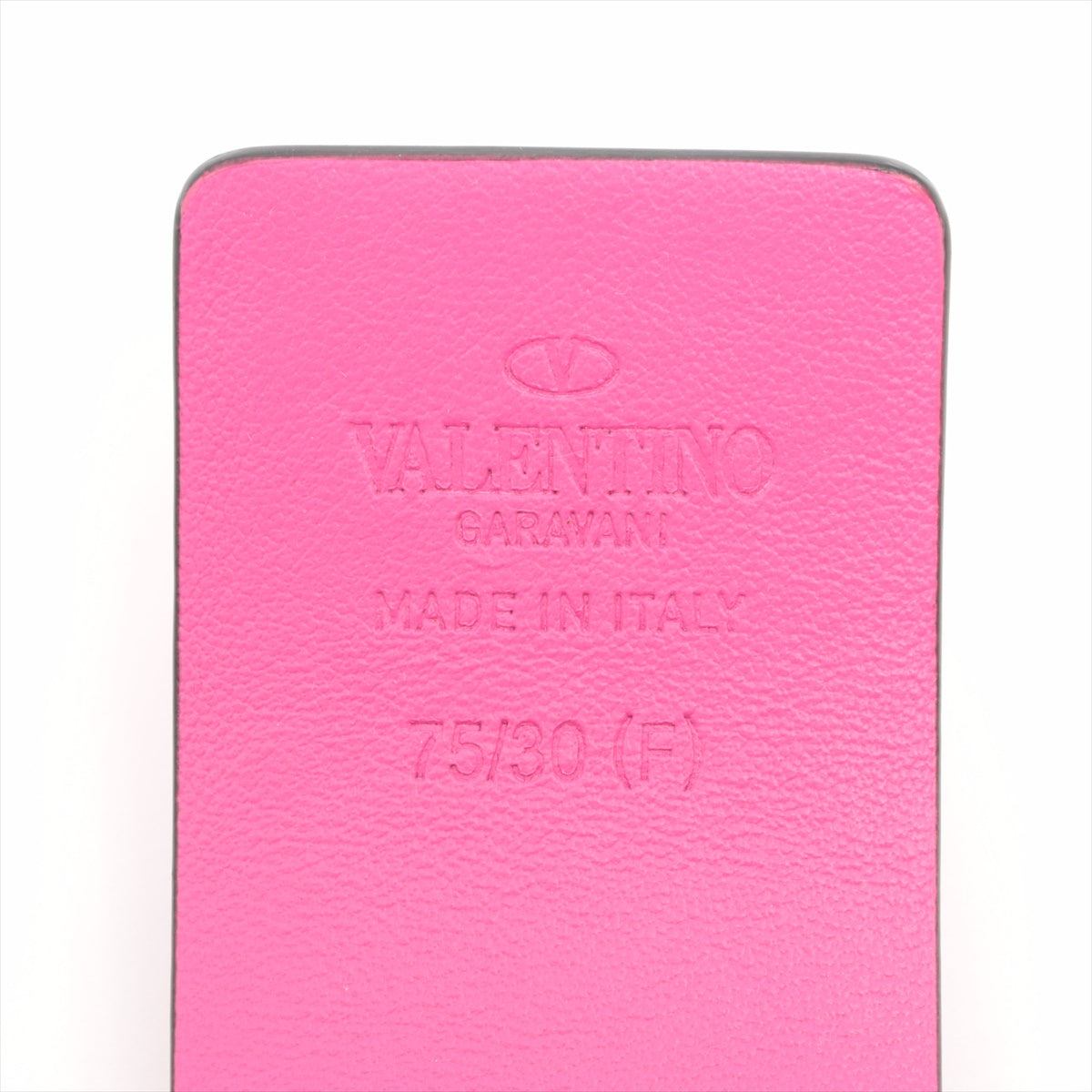Valentino Garavani V logo Belt 75/30 Leather Pink