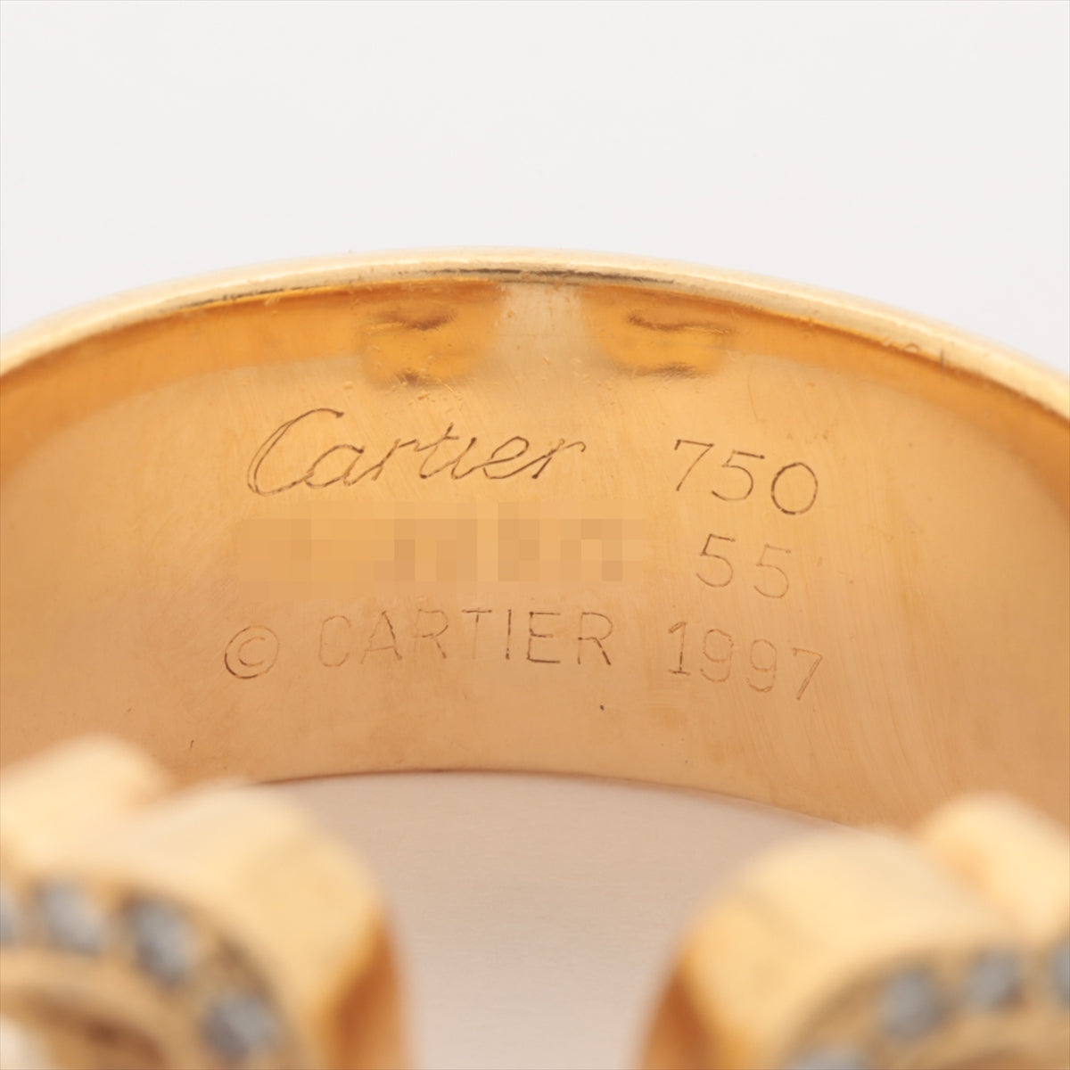Cartier 2C Diamond Ring 750(YG×PG×WG) 9.2g 55