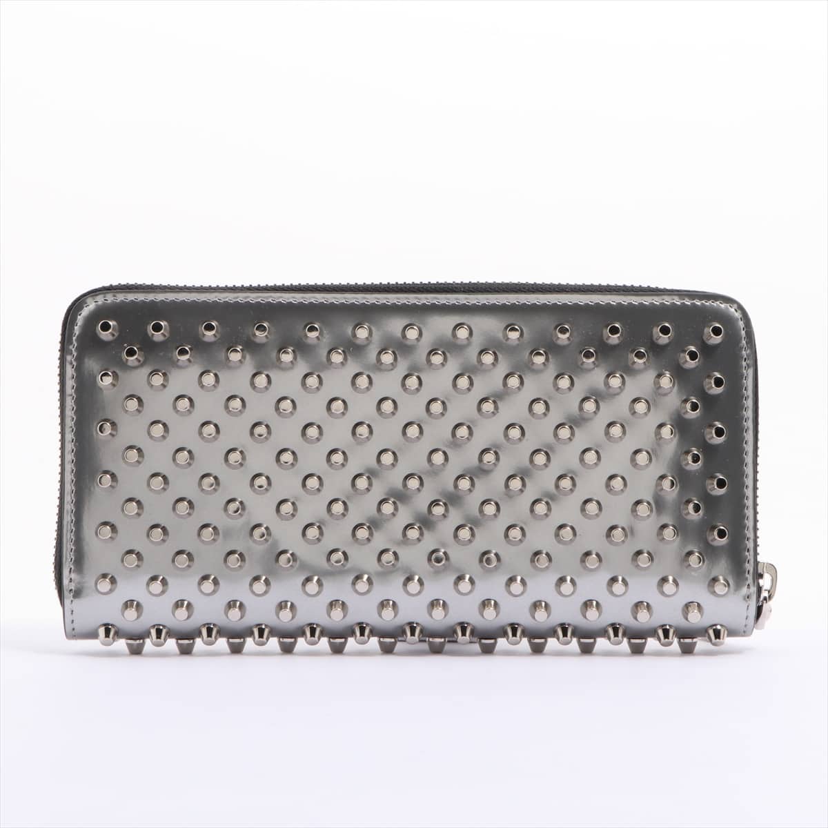 Christian Louboutin Panettone Leather Wallet Silver