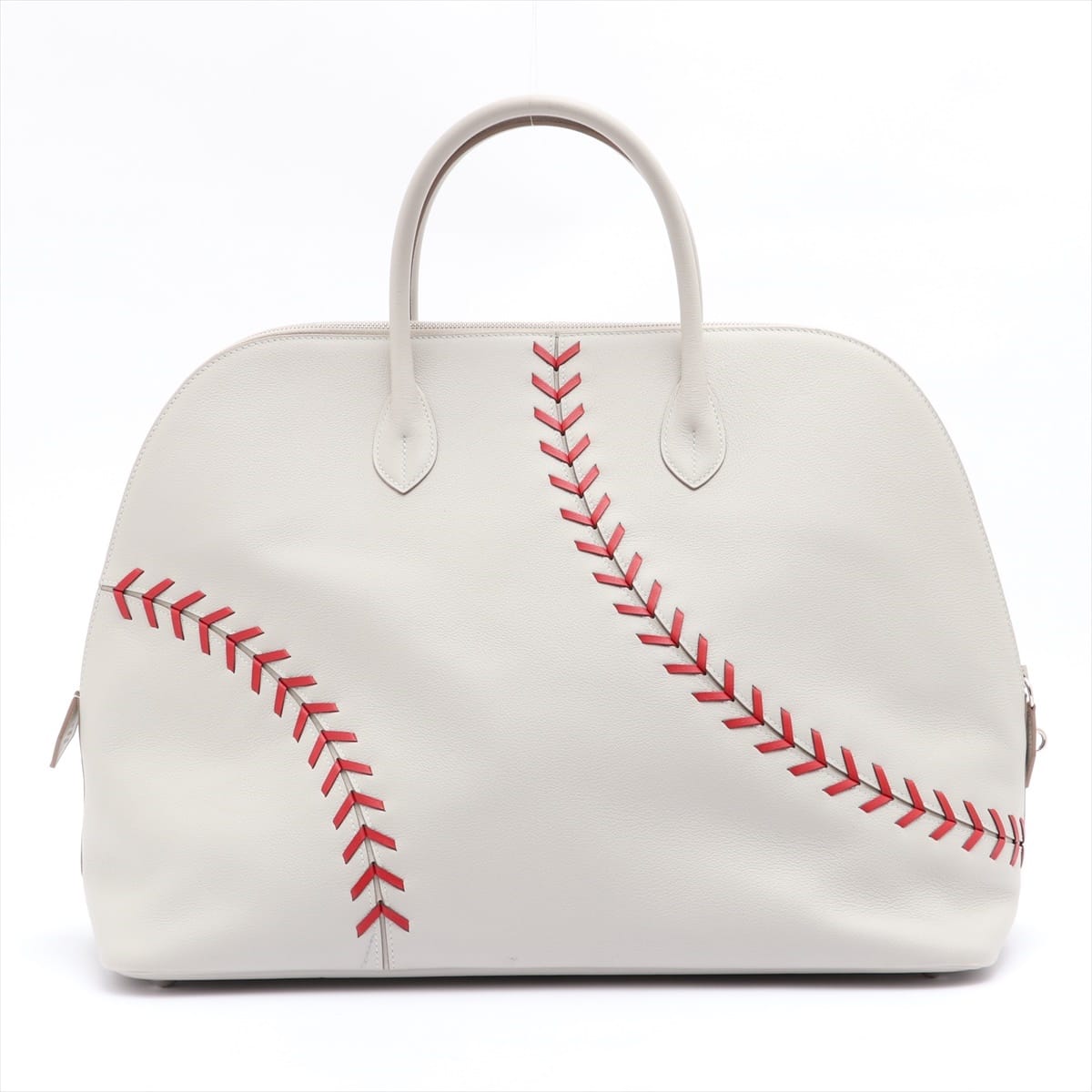 Hermès Bolide 1923 Baseball 45 Ever color Boston bag Pearl grey Silver Metal fittings C: 2018