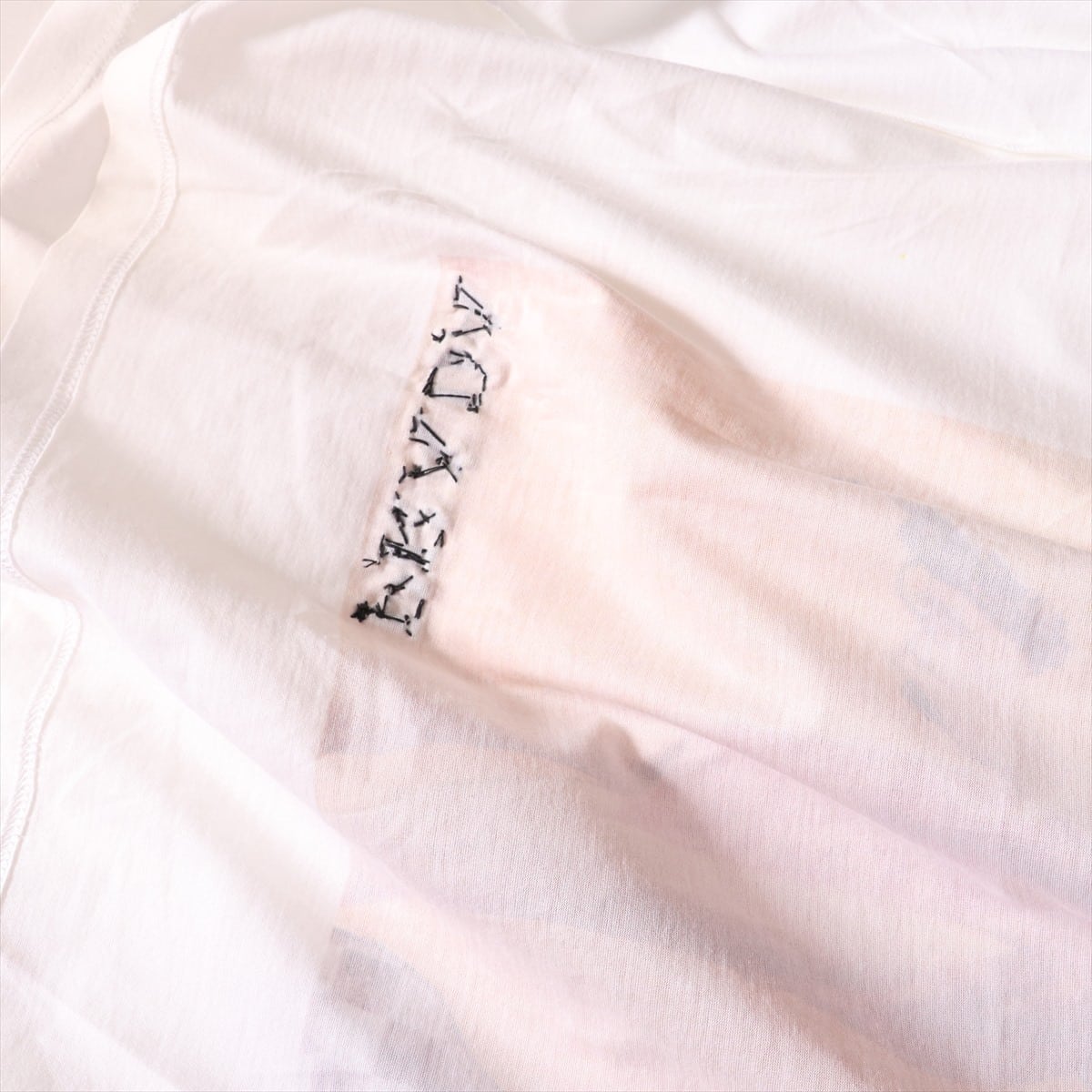 Prada 17 years Cotton T-shirt XS Ladies' White  Poster Girl