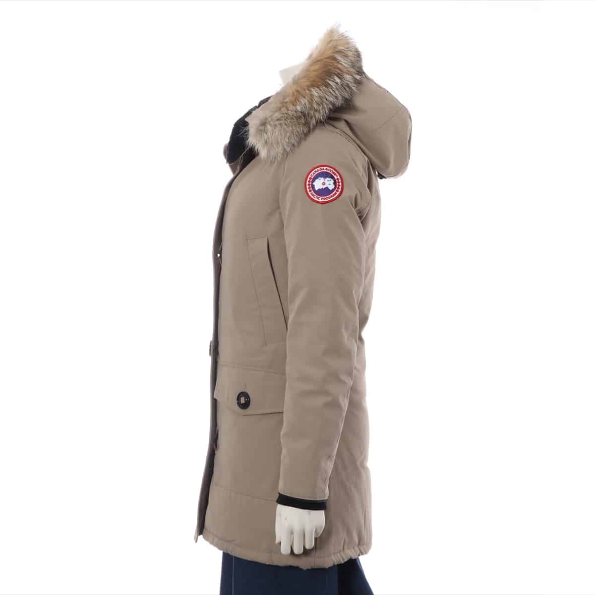 Canada Goose Polyester Down jacket XS/TP Ladies' Beige Brontë 2603JL Sotheby