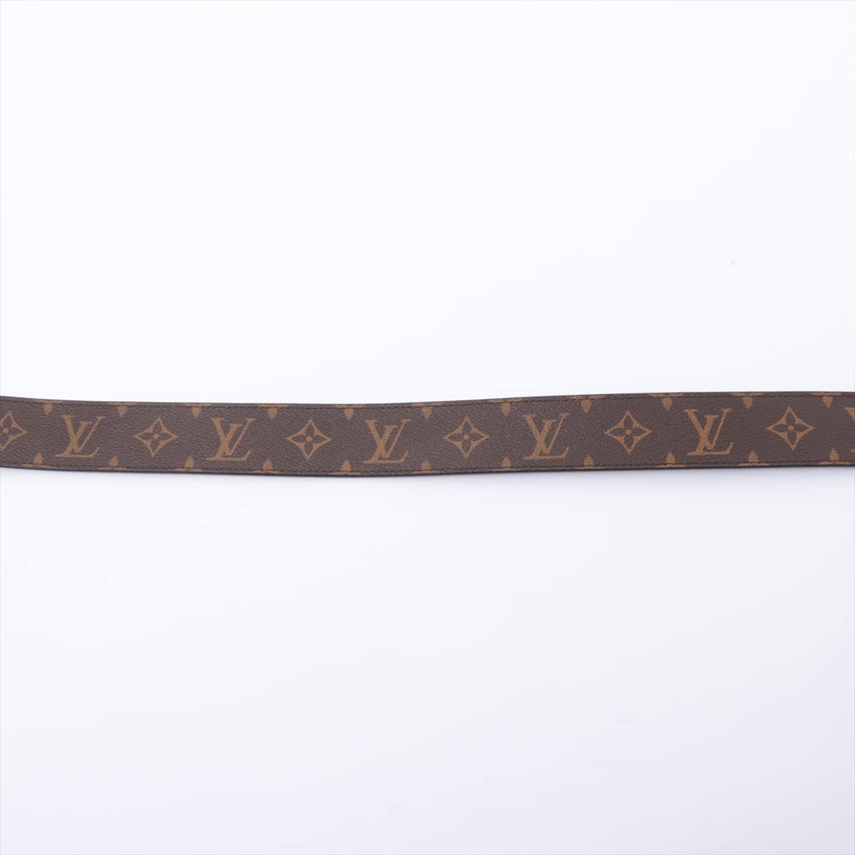 Louis Vuitton M9821 Ceinture initiales Belt 90/36 PVC & leather Black × Brown