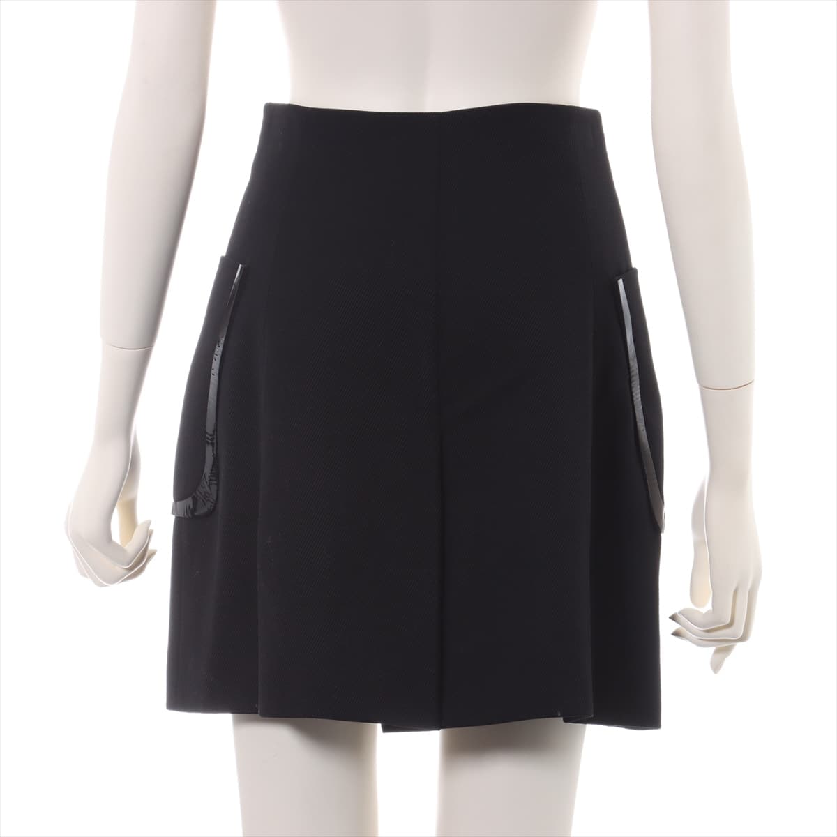 Fendi Rayon Skirt 38 Ladies' Black