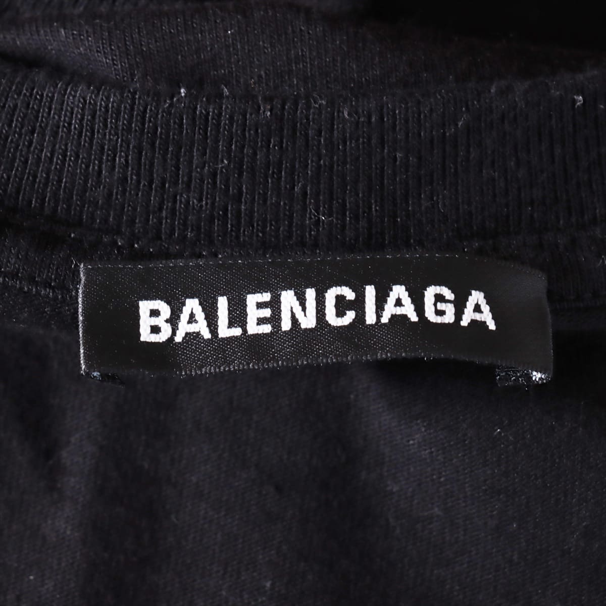 Balenciaga 19AW Cotton T-shirt XS Ladies' Black  BB logo