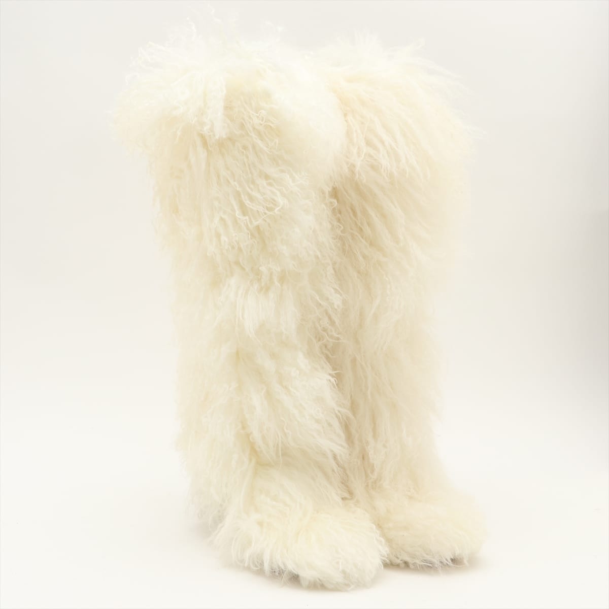 Fendi Real fur Long boots 37 Ladies' White