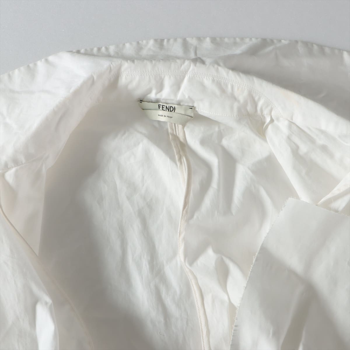 Fendi Cotton Sleeveless dress 38 Ladies' White  18SS