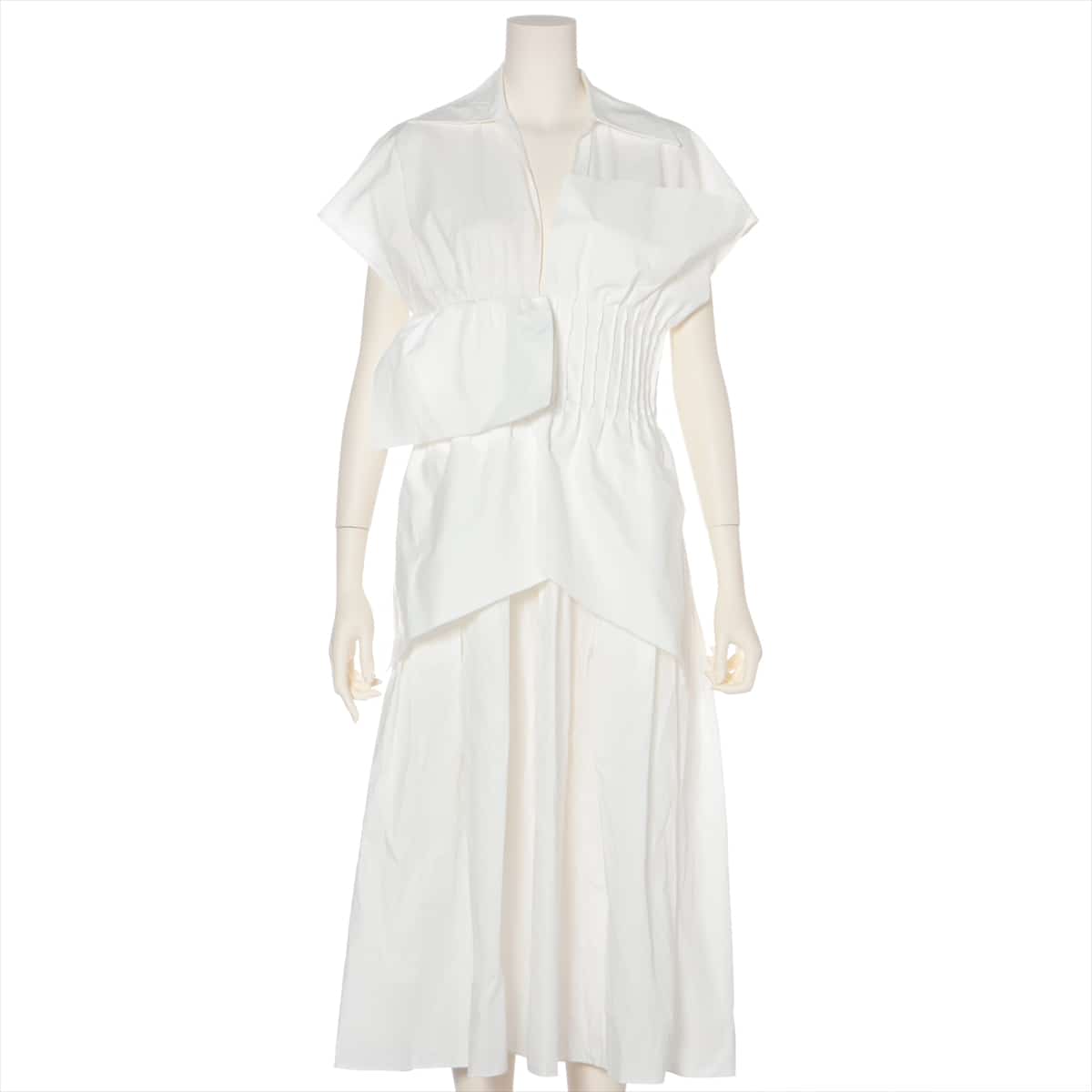 Fendi Cotton Sleeveless dress 38 Ladies' White  18SS