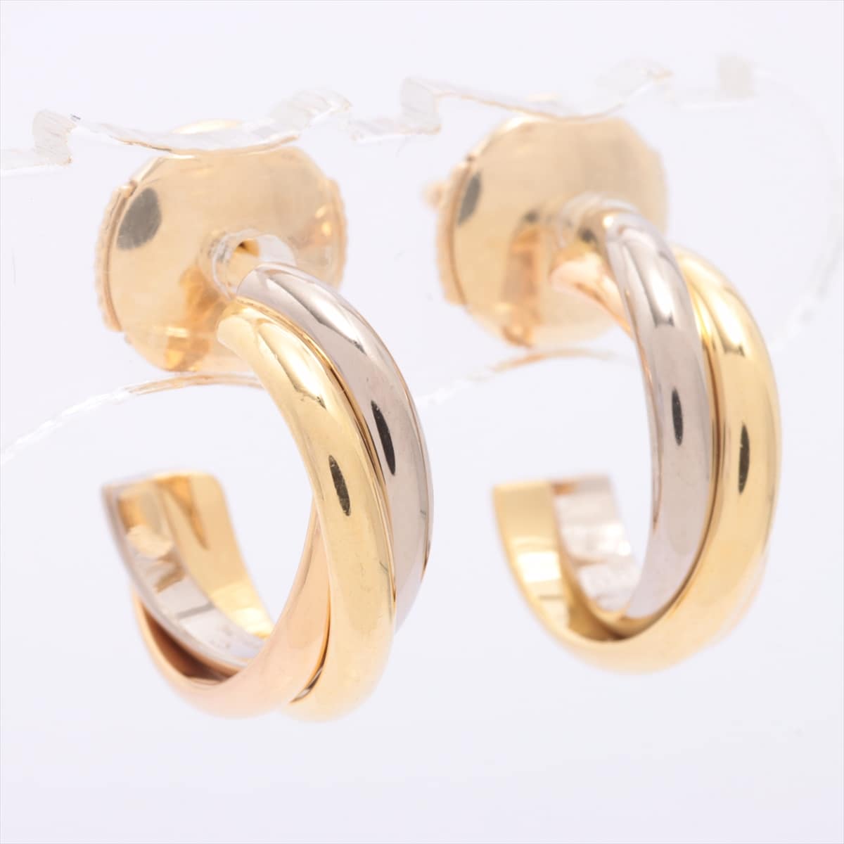 Cartier Trinity Piercing jewelry 750(YG×PG×WG) 4.3g