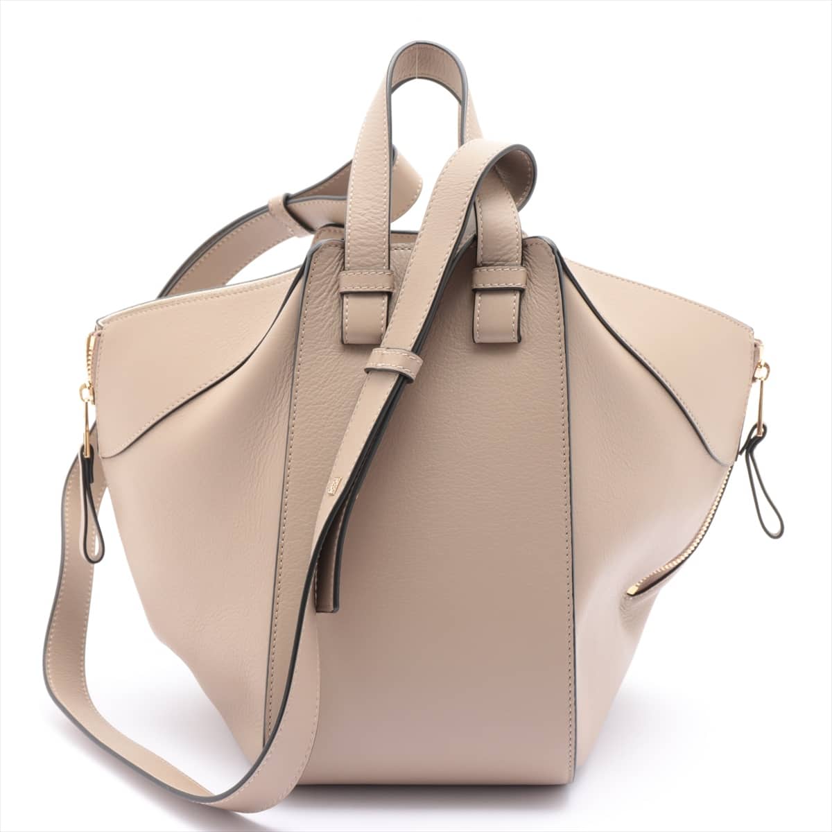 Loewe Hammock small Leather 2way shoulder bag Beige There is an outlet mark