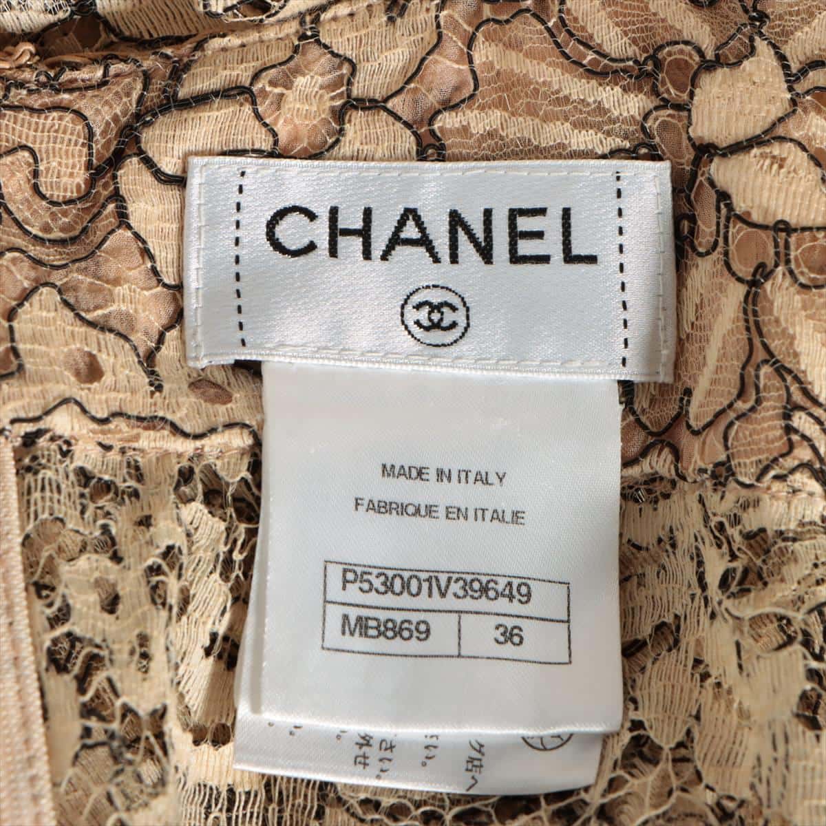 Chanel Cotton & rayon Jumpsuit 36 Ladies' Beige  racing