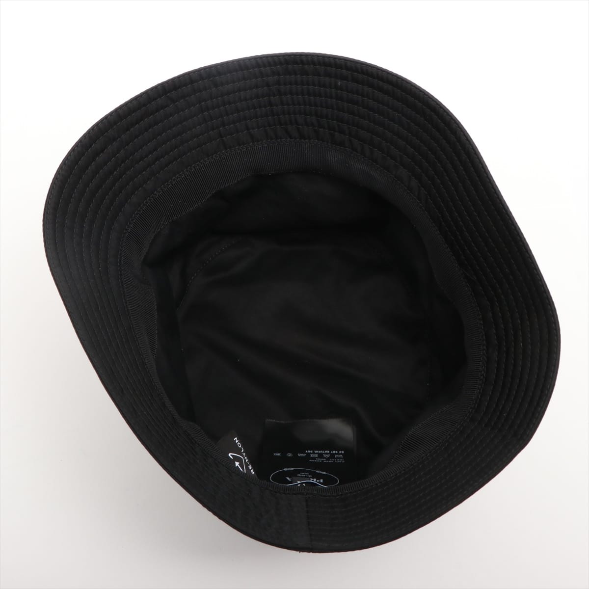 Prada Logo Hat M Cotton & nylon Black