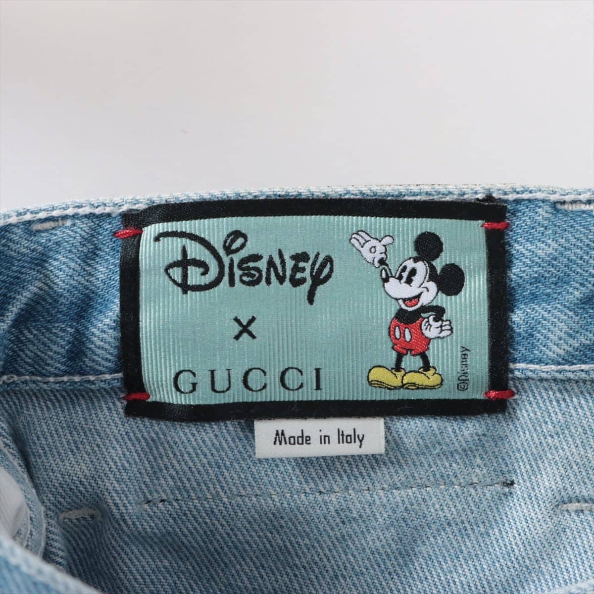 Gucci x Disney 20SS Cotton Denim pants 26 Ladies' Blue  555462 Mickey Mouse
