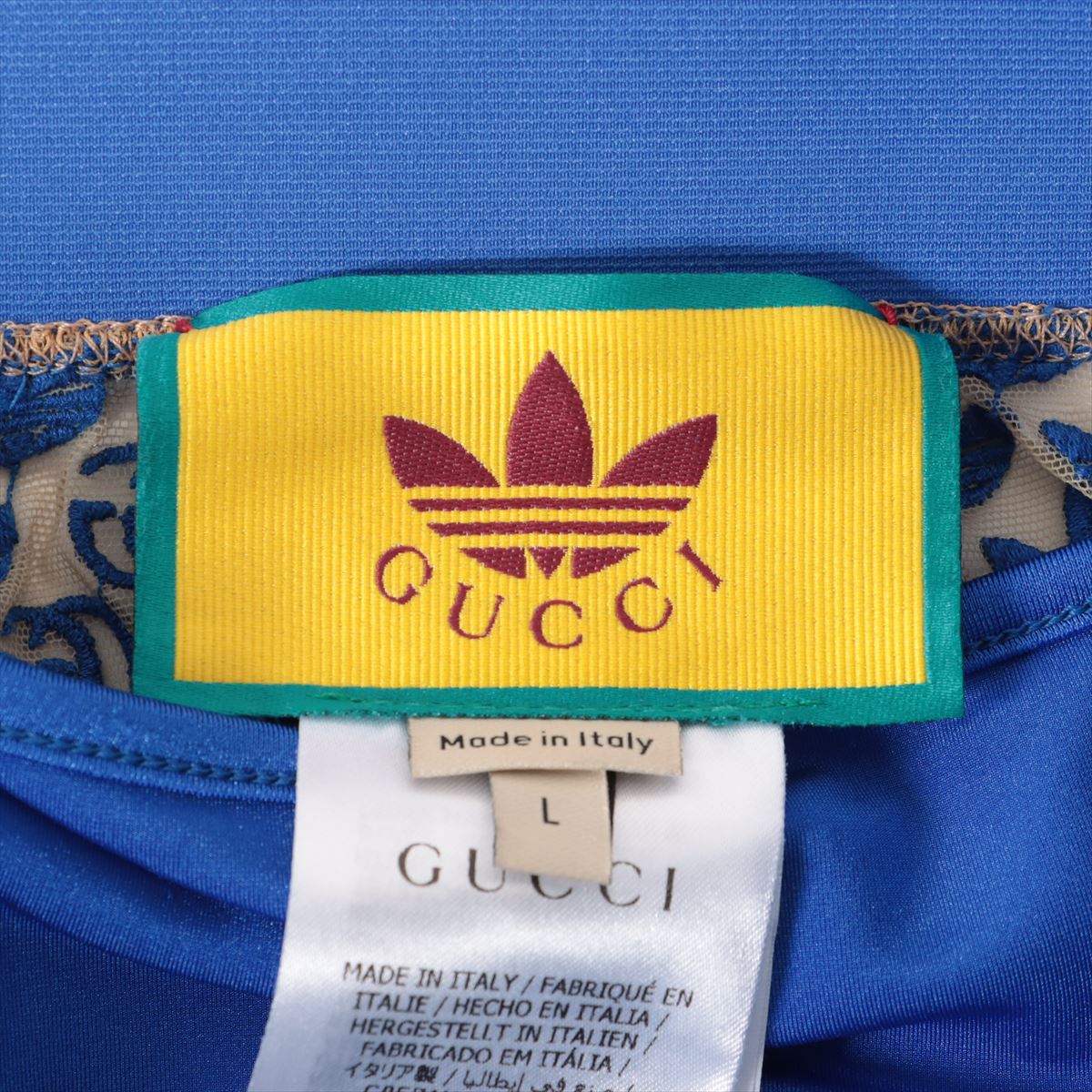 Gucci x adidas Nylon x polyurethane Skirt L Ladies' Blue  693499 Comes with petticoat