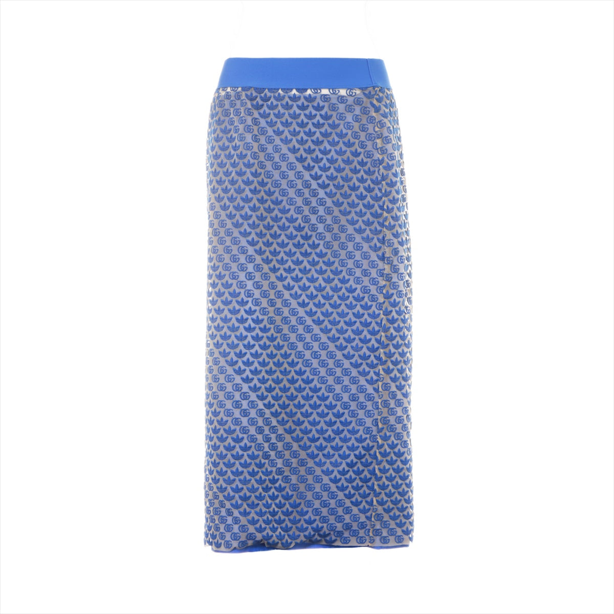 Gucci x adidas Nylon x polyurethane Skirt L Ladies' Blue  693499 Comes with petticoat