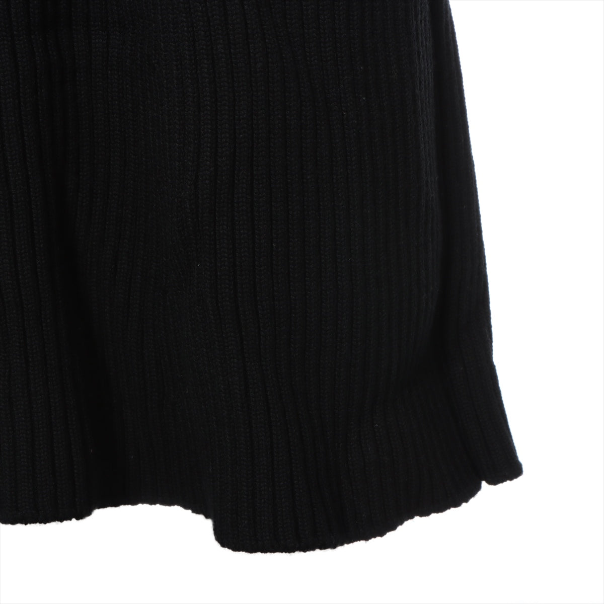 Louis Vuitton 18AW Wool Knit dress L Ladies' Black  RW182W Sleeveless Seal adhesion