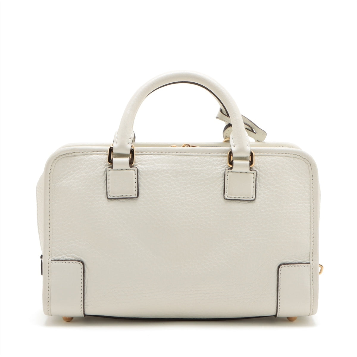 Loewe Anagram Amasona 23 Leather 2 Way Handbag White