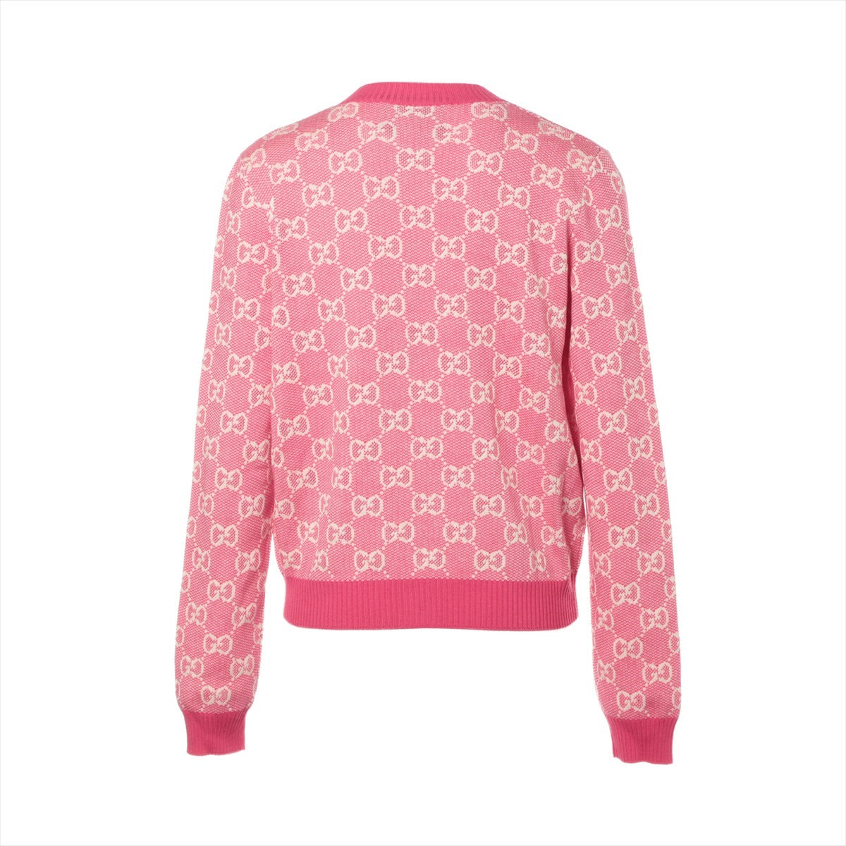 Gucci GG Cotton & Wool Cardigan S Ladies' Pink  629452