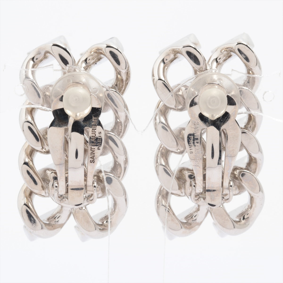 Saint Laurent Paris Earrings (for both ears) GP×inestone Silver
