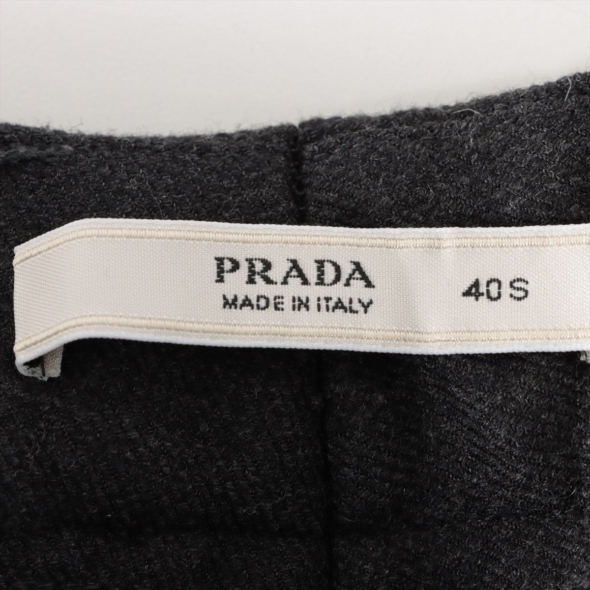 Prada 07 Wool Slacks 40S Ladies' Grey
