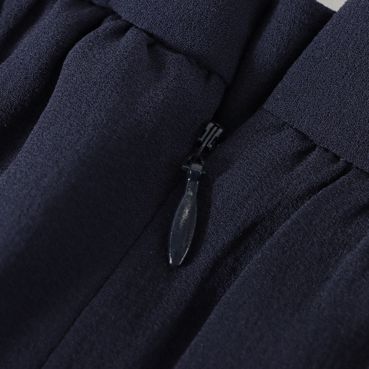Prada 08 Silk Skirt 38 Ladies' Navy blue