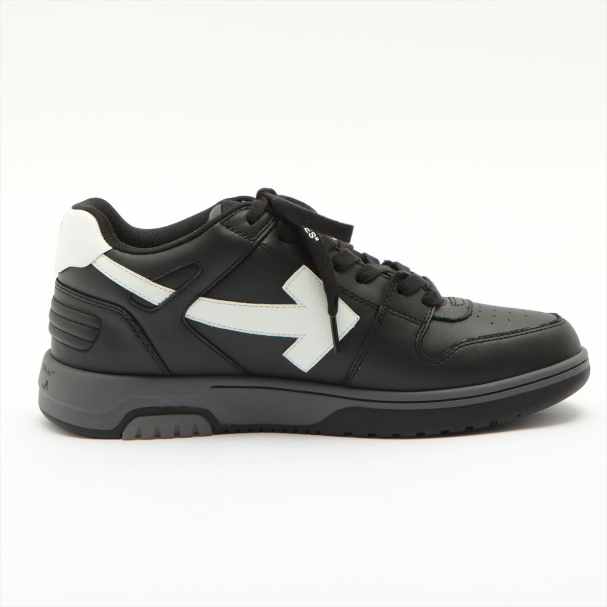 Off-White Leather Sneakers 42 Men's Black