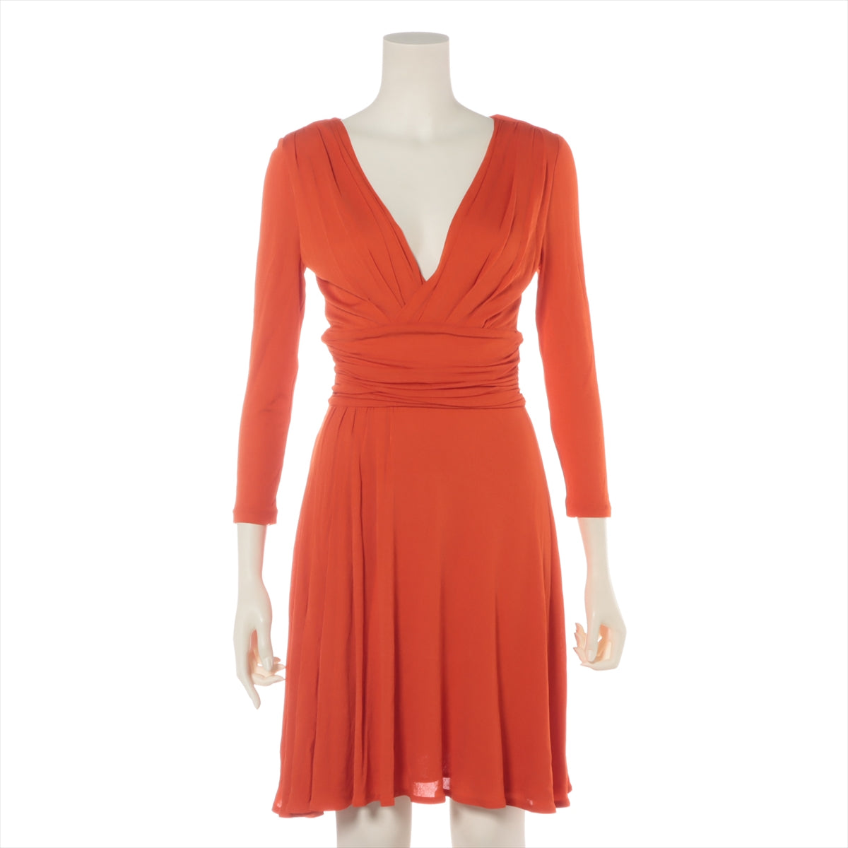 Prada 14SS Rayon robes 40 Ladies' Orange